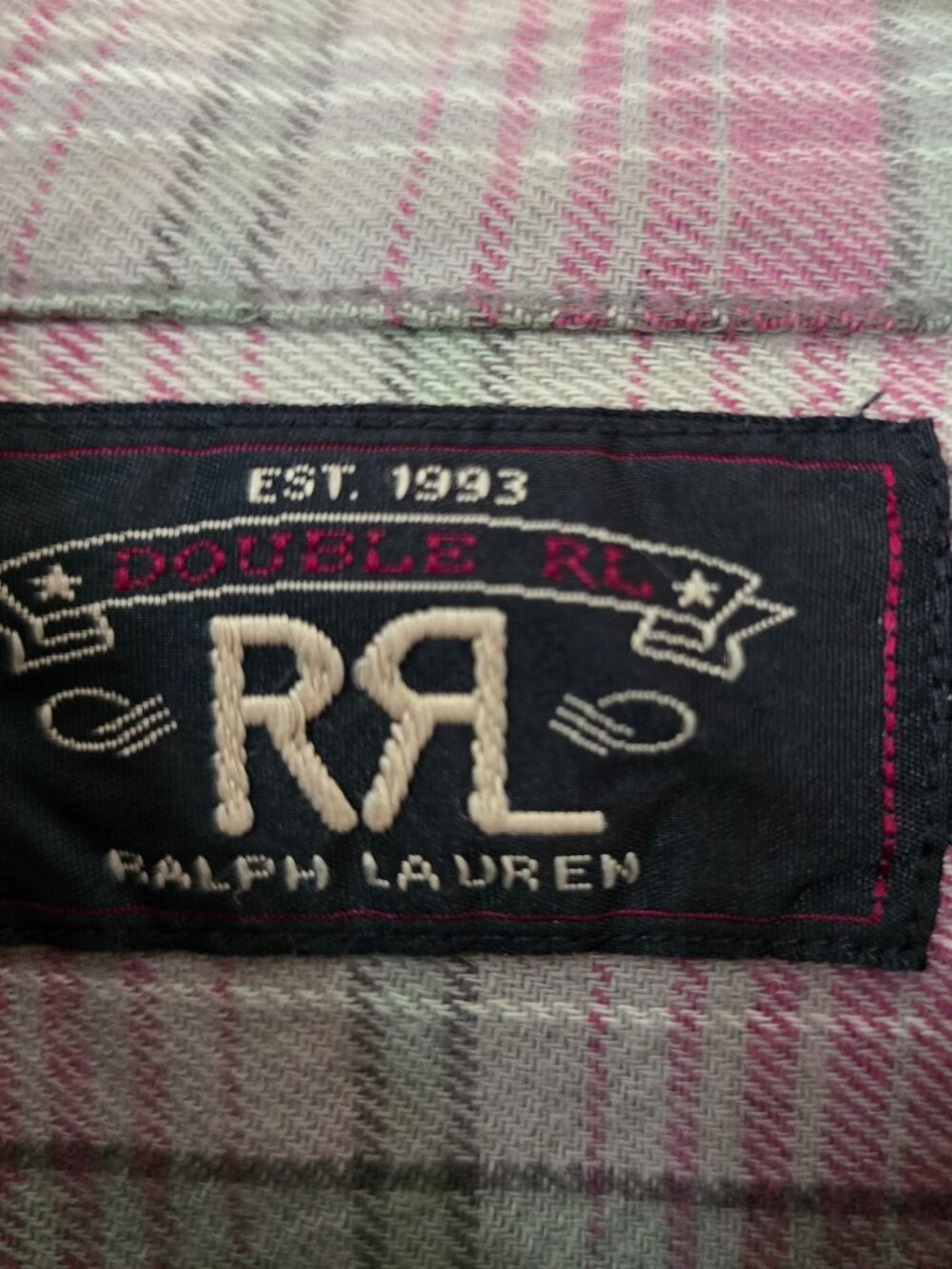 Double RL RRL By Ralph Lauren Men's Butte West Work Shirt Sage Plaid Size S NWOT - Picture 5 of 10